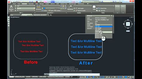 align text autocad